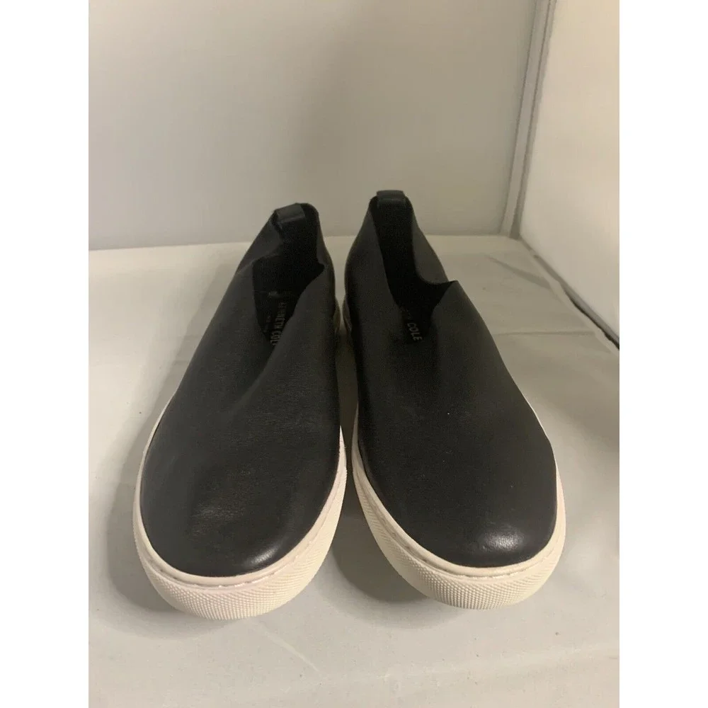 KENNETH COLE ABEO Martina Black Leather Loafers Size 7N (1392)